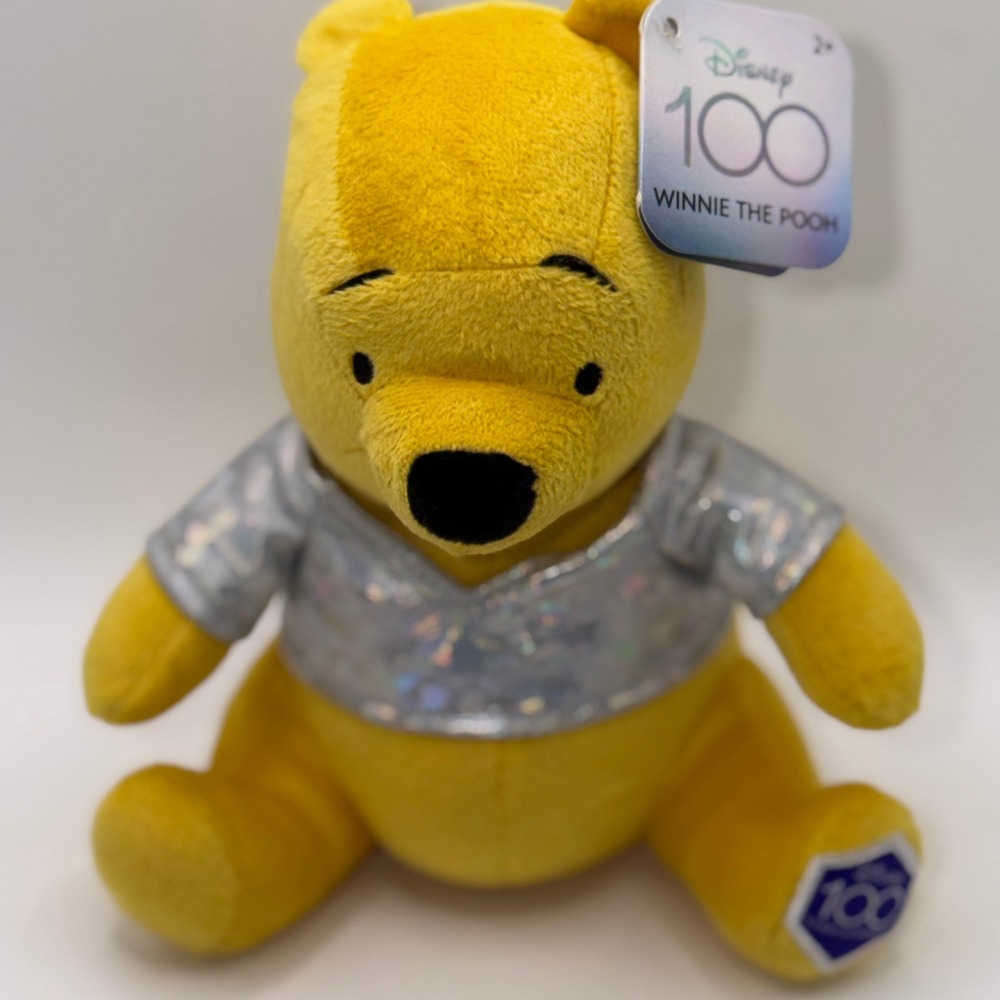 Disney  Winnie the Pooh 100th Anniversary Plush Silver Shirt Disney100 Wonder